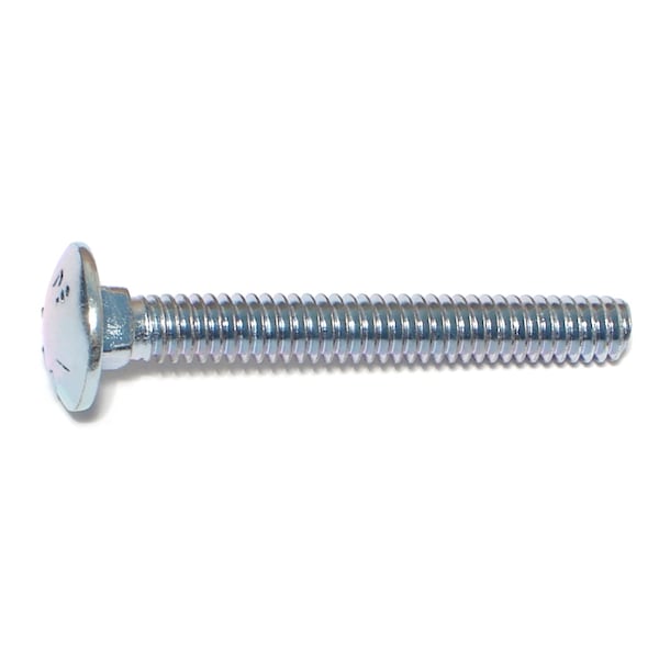 Midwest Fastener Carriage Bolt, Square Neck, 20 (Coarse), 2 in L, Steel, Zinc Plated, 20 PK 34865 - main